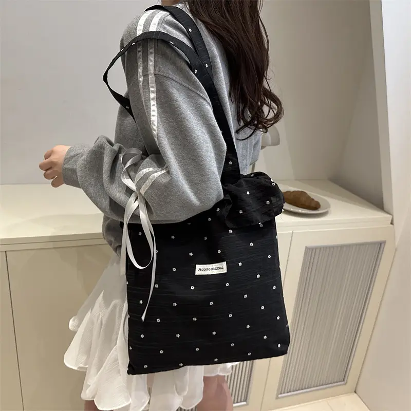 2026 Summer Chiffon Polka Dot Shoulder Bag - Image 3