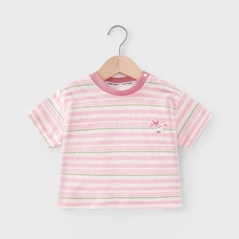 Baby T-shirts Cartoon Embroidered Summer Casual Short Sleeve - Image 3