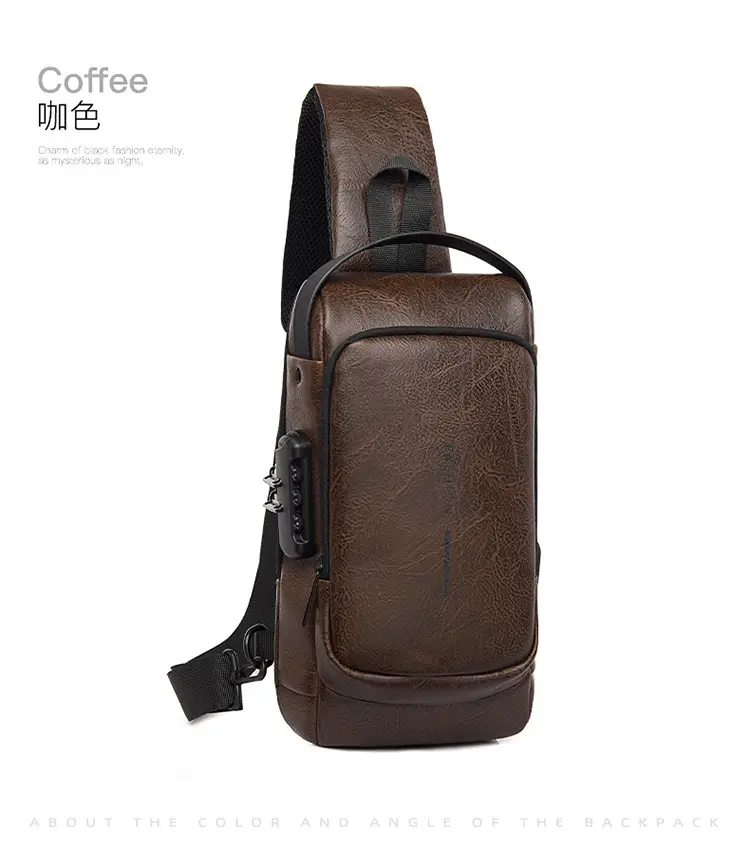 Men's Anti-Theat Password Anti Theft Motorcycle Chest Bag — feature 24