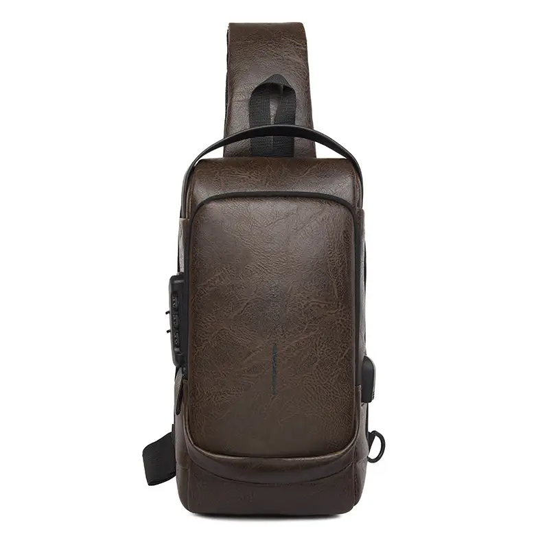Men's Anti-Theat Password Anti Theft Motorcycle Chest Bag - Image 2