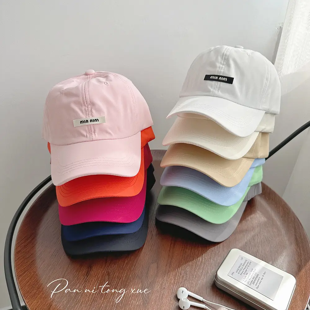 Pink Korean Style Thin Baseball Cap for Women - Image 12