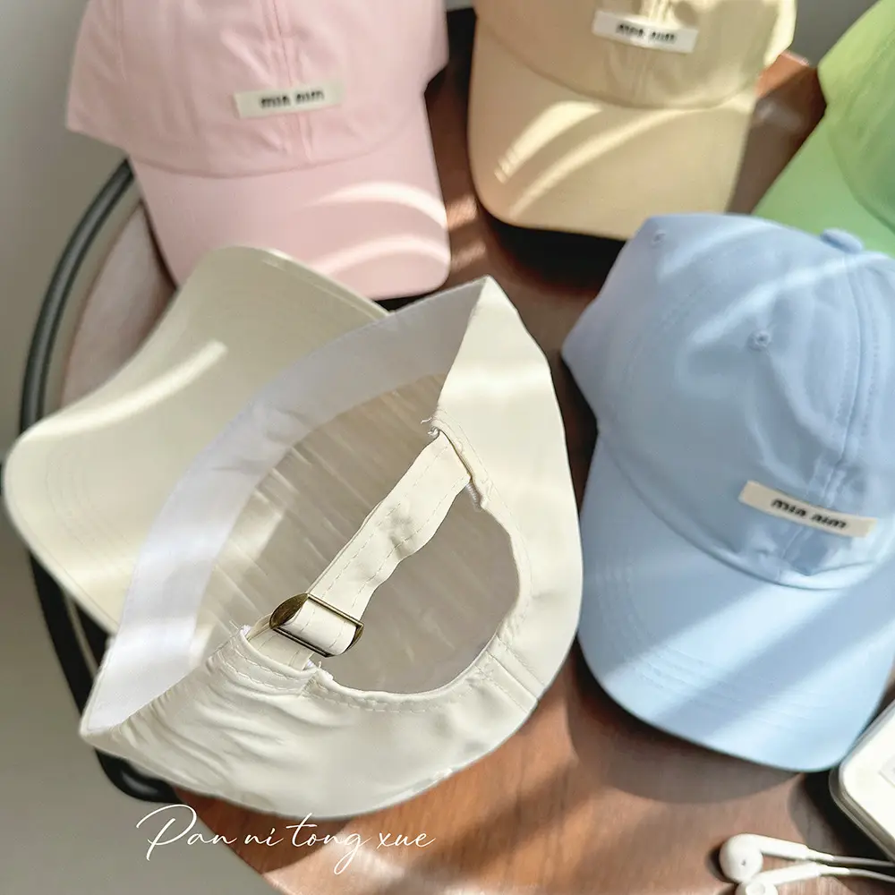 Pink Korean Style Thin Baseball Cap for Women - Image 15