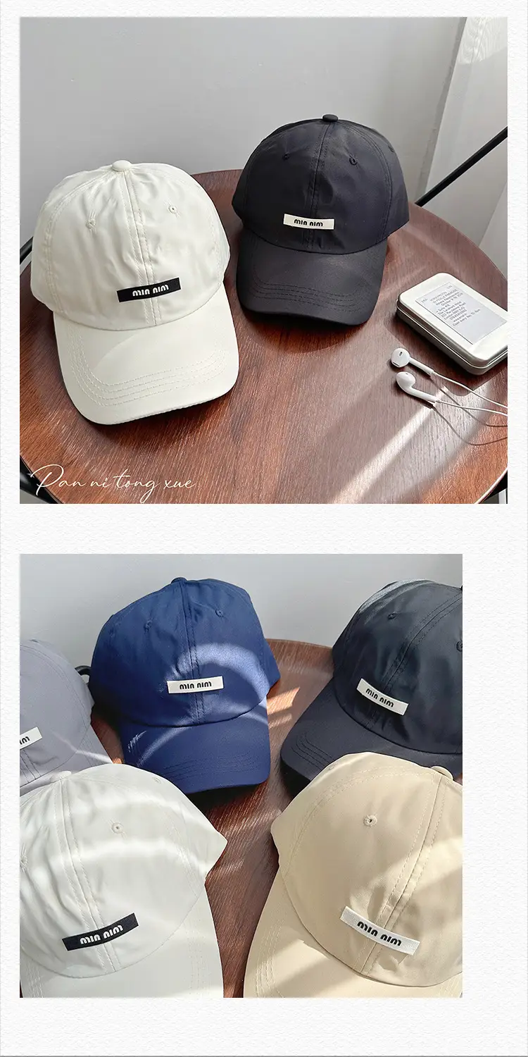 Pink Korean Style Thin Baseball Cap for Women — feature 27