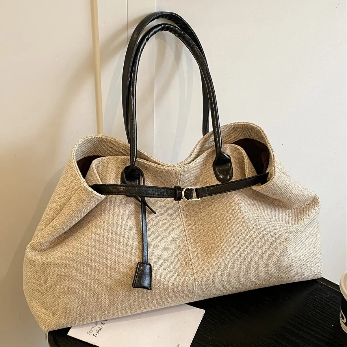 Retro Tote Bag Women 2025 New Casual Large Capacity - Image 3
