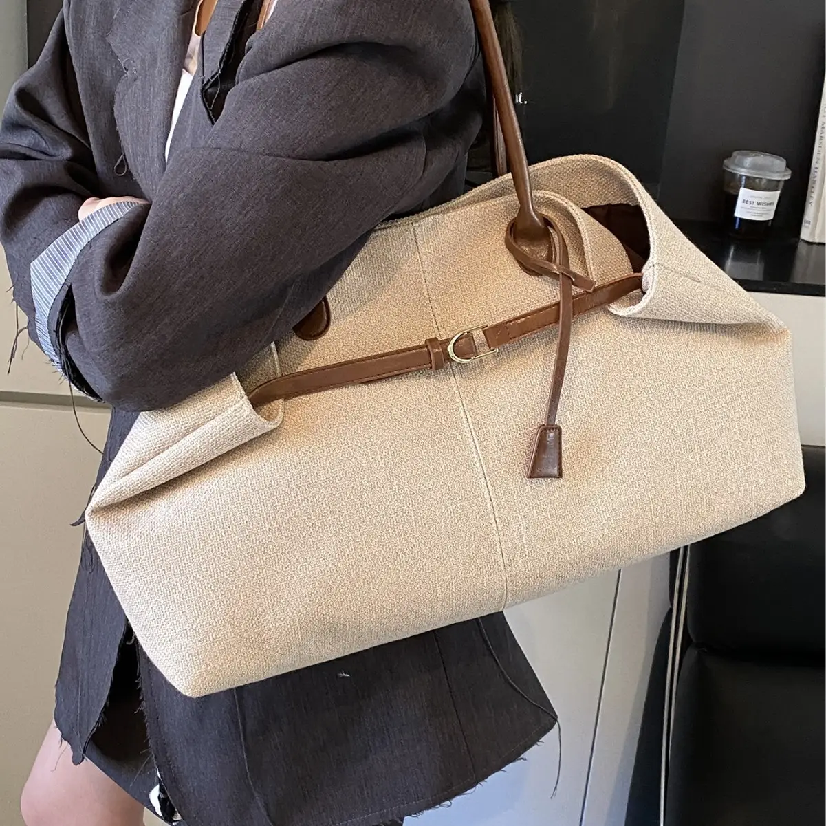 Retro Tote Bag Women 2025 New Casual Large Capacity - Image 4
