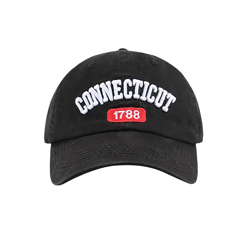 Connecticut 1788 Black Cap with Letter Embroidery - Image 11