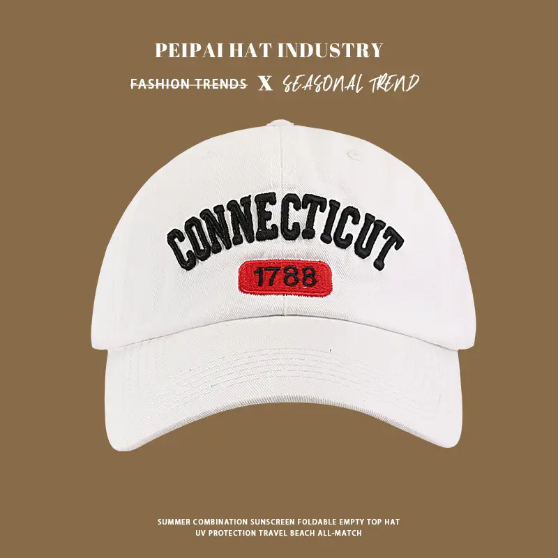 Connecticut 1788 Black Cap with Letter Embroidery — feature 8