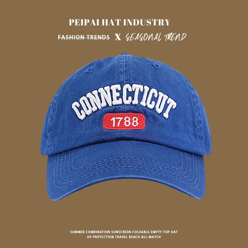 Connecticut 1788 Black Cap with Letter Embroidery - Image 5
