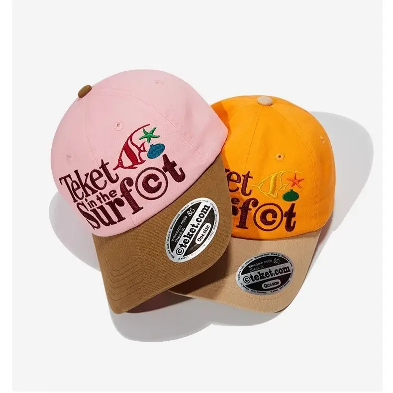Orange "Hit the Hut" Cap Women Men Soft Baseball Hat - Image 3