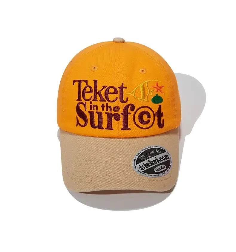 Orange "Hit the Hut" Cap Women Men Soft Baseball Hat - Image 2