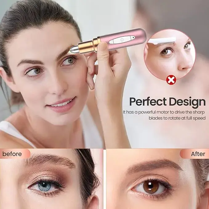 Electric Eyebrow Pencil Pink Automatic Finish - Image 5
