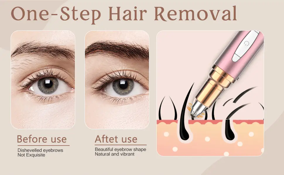 Electric Eyebrow Pencil Pink Automatic Finish — feature 2
