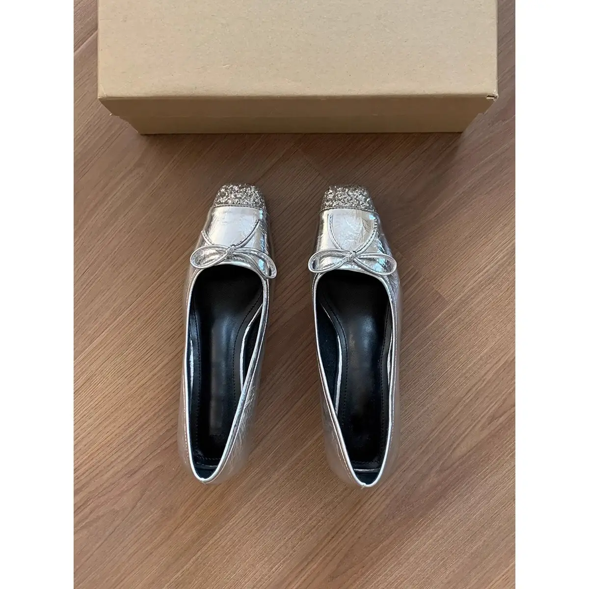 2025 Silver Sequined High Heels French Style Women — feature 10