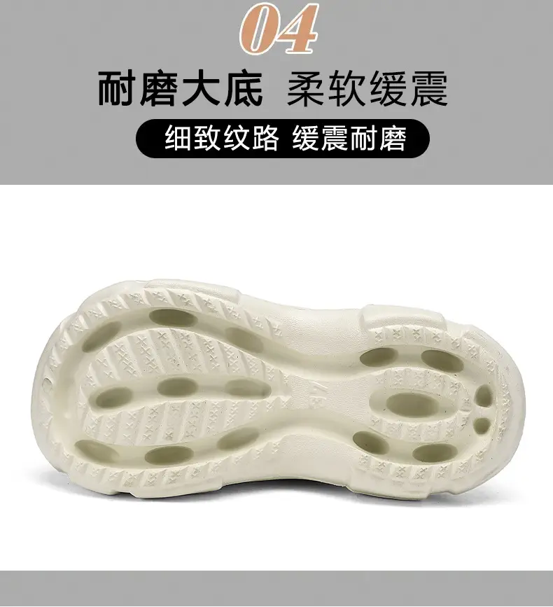 Summer New Beach Shoes High Heel Thick Bottom Women's Slippers Casual Women's Indoor and Outdoor Sandals Hollow Breathable Hole Shoes for Women — feature 8