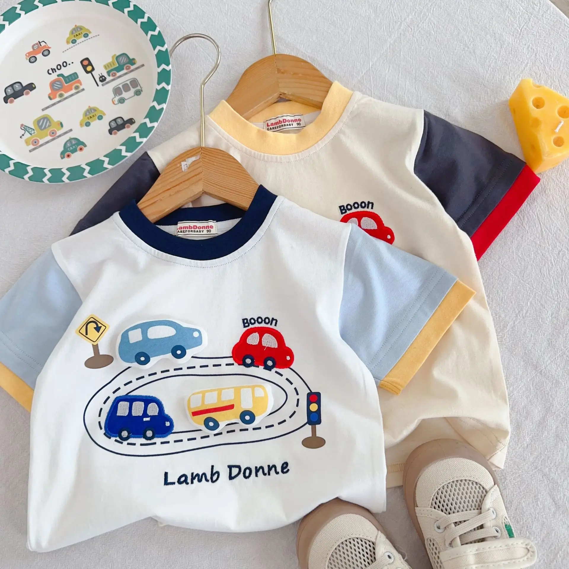 Boys' Blue Car Road T-Shirt Summer 2026 — feature 11
