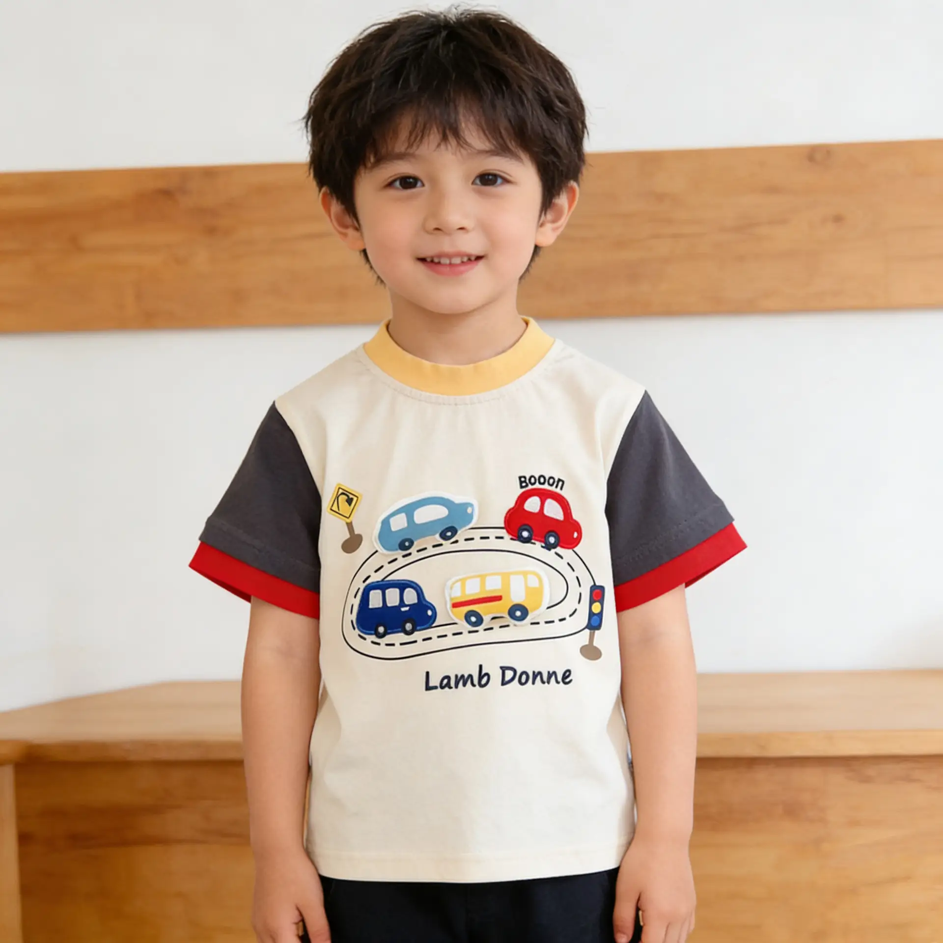 Boys' Blue Car Road T-Shirt Summer 2026 - Image 2
