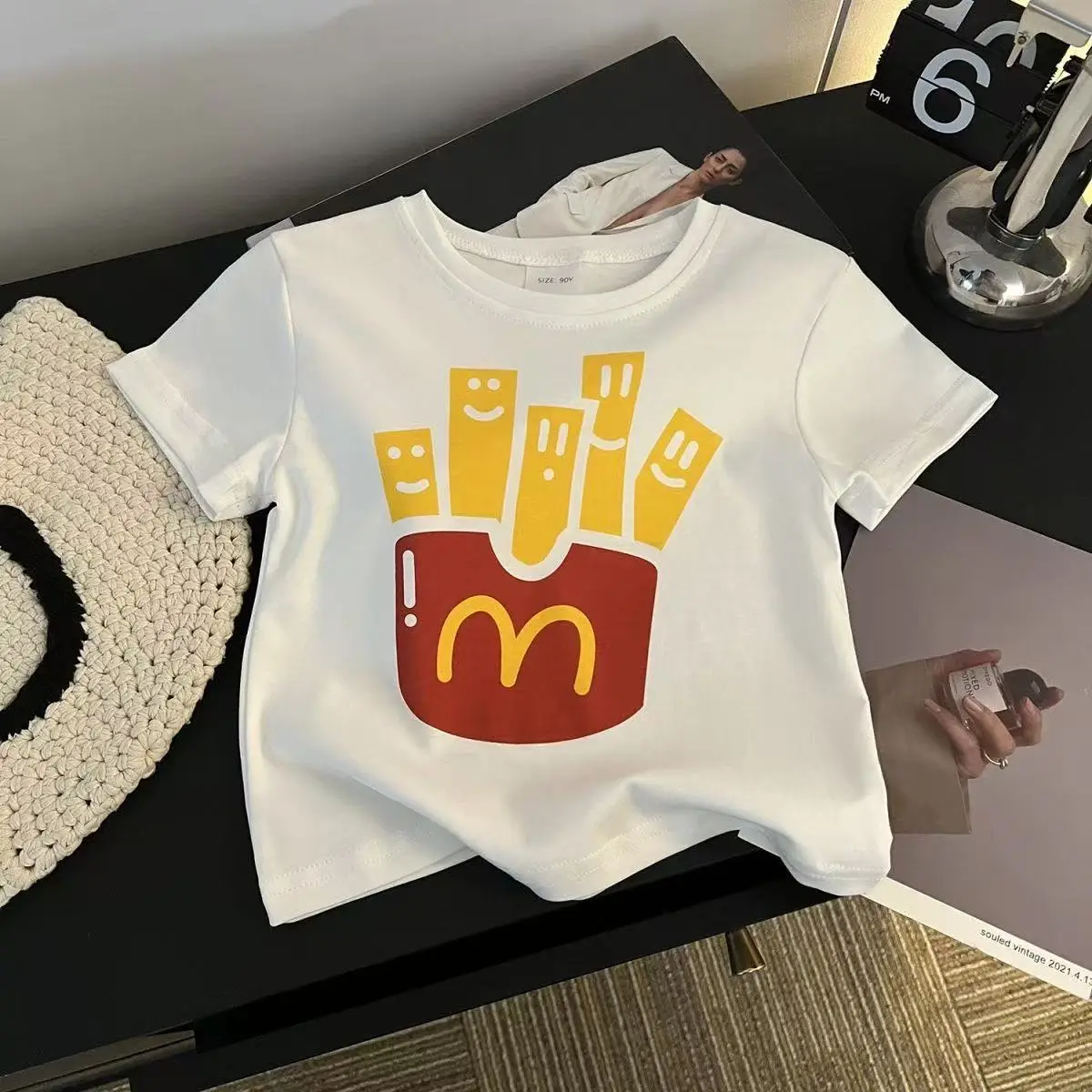 2025 Summer Printed Bear T-Shirt for Boys Middle Size - Image 14