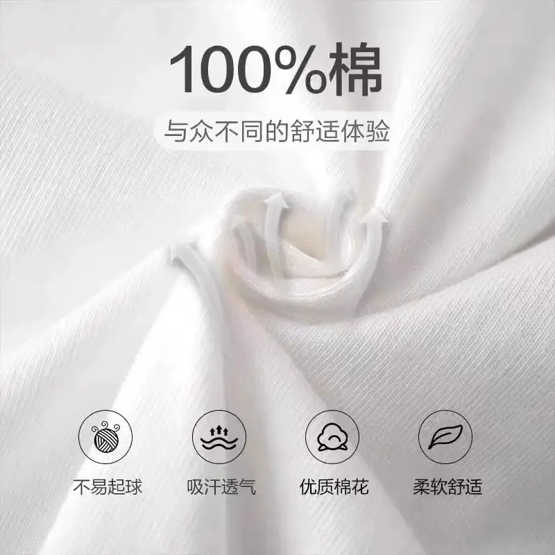 Pure Cotton Short-Sleeved T-Shirt for Women Summer New Round Neck Top for Women Fashionable Age-Reducing Loose Casual Korean Style Women's Clothing Trend — feature 3