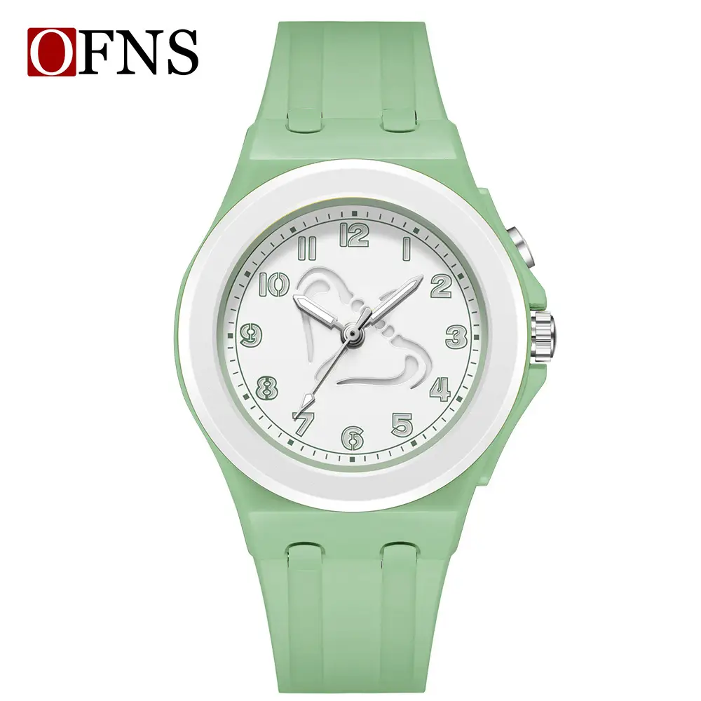 Ofns Cross-Border Watch Orange White Zodiac Dial Waterproof - Image 11