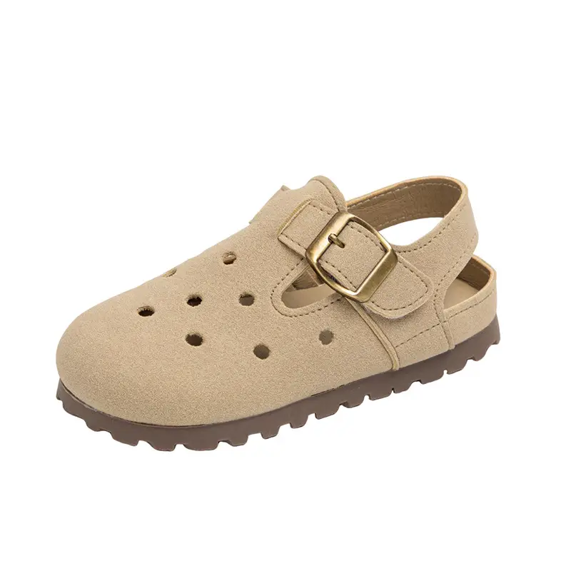 Girls Croc Sandals Brown Soft Sole Spring Summer - Image 9
