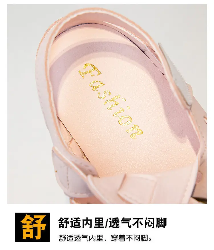 Girls Croc Sandals Brown Soft Sole Spring Summer — feature 4
