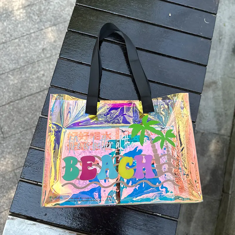Beach Laser PVC Gift Bag Swimming Transparent Waterproof Travel Bag — feature 16
