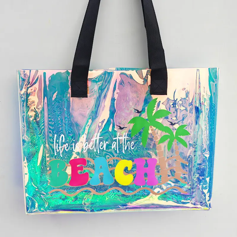 Beach Laser PVC Gift Bag Swimming Transparent Waterproof Travel Bag — feature 18
