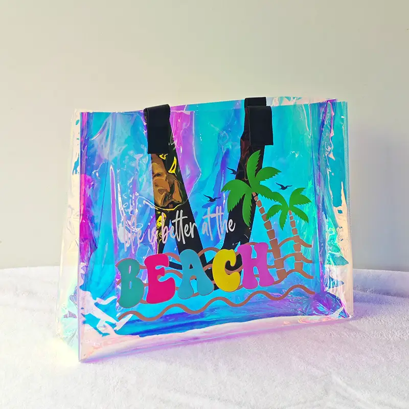 Beach Laser PVC Gift Bag Swimming Transparent Waterproof Travel Bag — feature 20