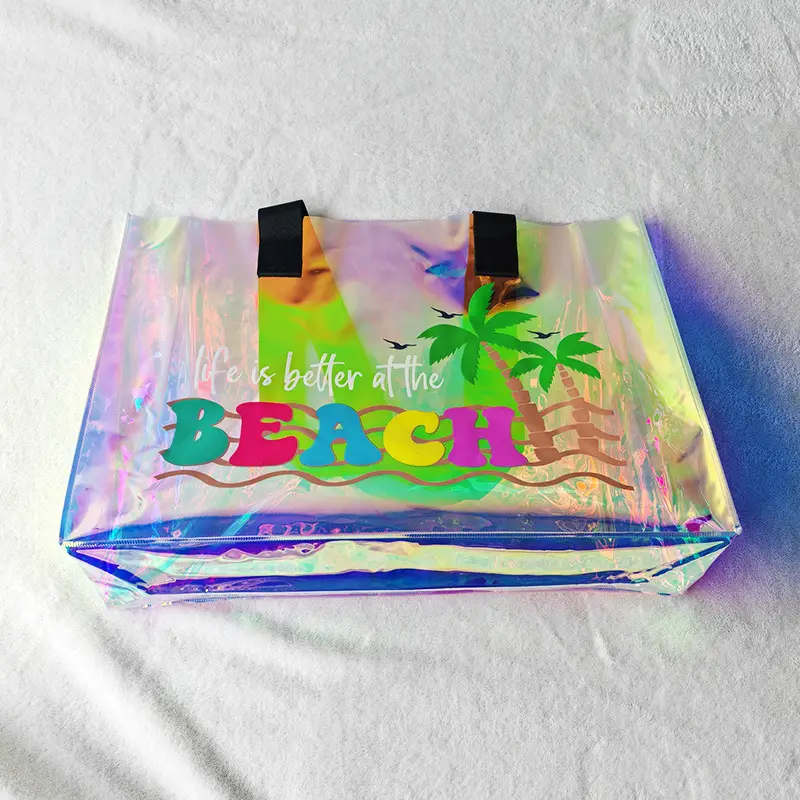 Beach Laser PVC Gift Bag Swimming Transparent Waterproof Travel Bag — feature 21