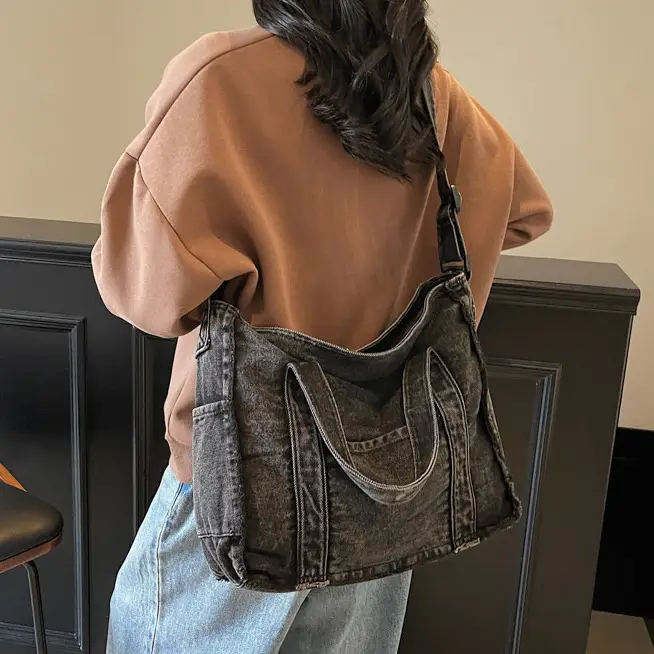 Women Denim Shoulder Bag Casual Crossbody All-match - Image 5