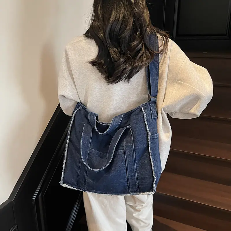Women Denim Shoulder Bag Casual Crossbody All-match - Image 6