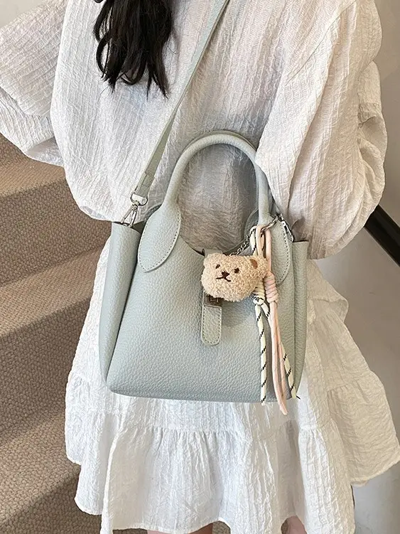 Pink Korean Style Handheld Shoulder Bag for Women - Image 12