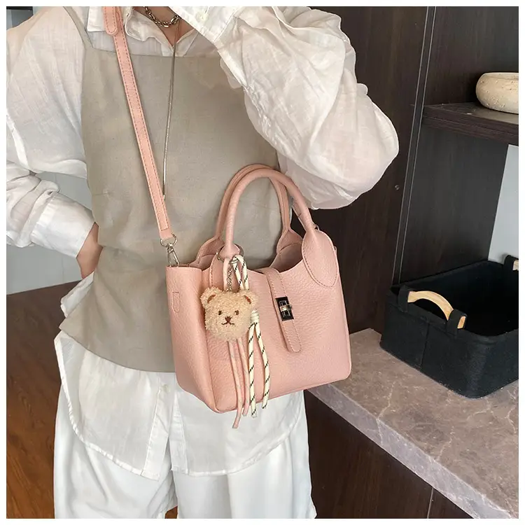Pink Korean Style Handheld Shoulder Bag for Women — feature 10