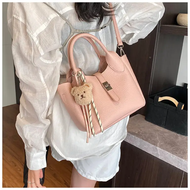 Pink Korean Style Handheld Shoulder Bag for Women — feature 11
