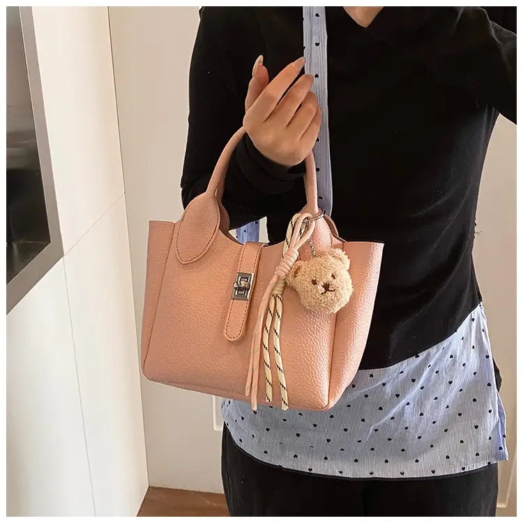 Pink Korean Style Handheld Shoulder Bag for Women — feature 8
