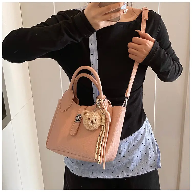 Pink Korean Style Handheld Shoulder Bag for Women — feature 9