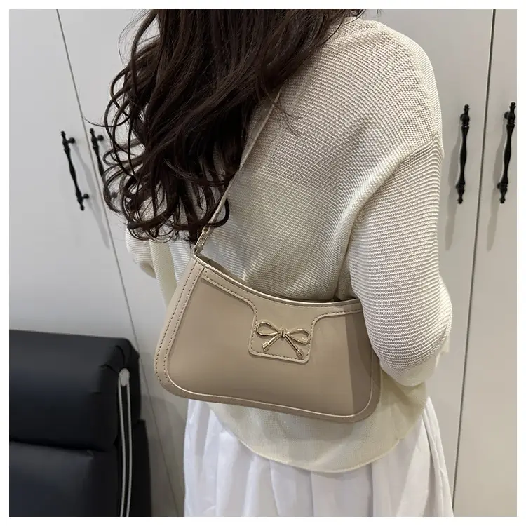 White French Style Bow Shoulder Bag for Women — feature 16