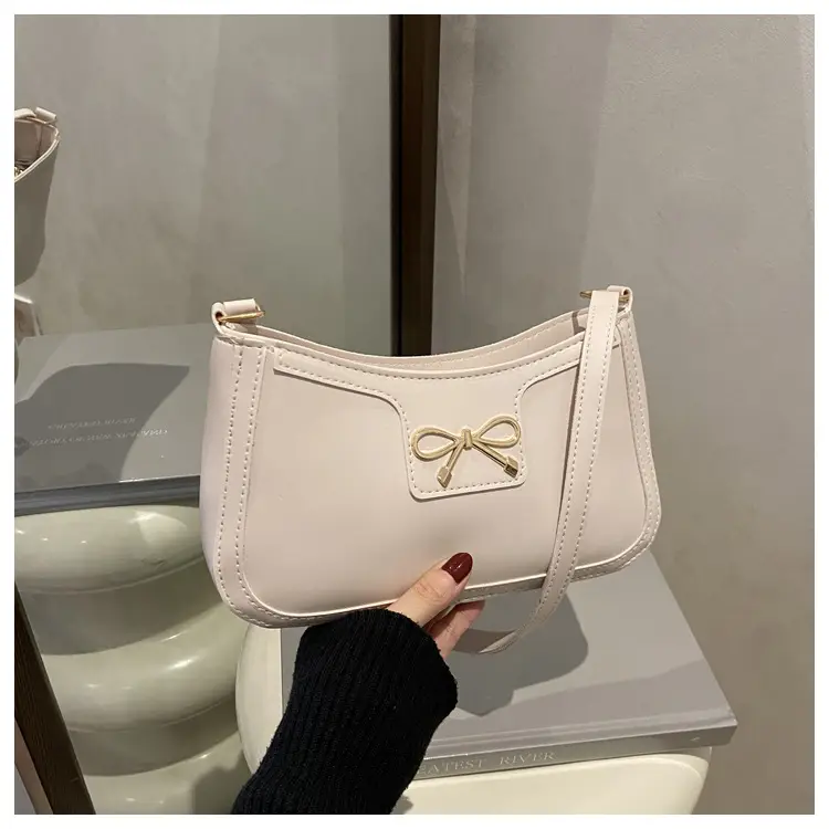 White French Style Bow Shoulder Bag for Women — feature 21