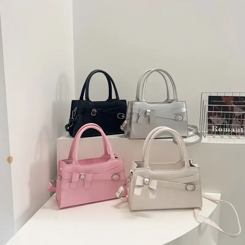 Pink Crossbody Bag for Women 2025 Trendy Textured Small - Image 8
