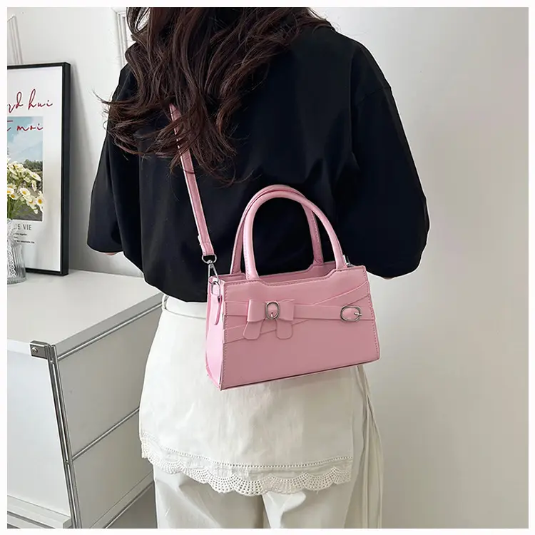 Pink Crossbody Bag for Women 2025 Trendy Textured Small — feature 10