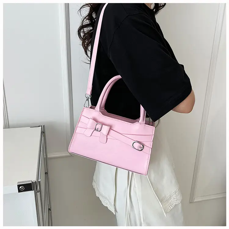 Pink Crossbody Bag for Women 2025 Trendy Textured Small — feature 11