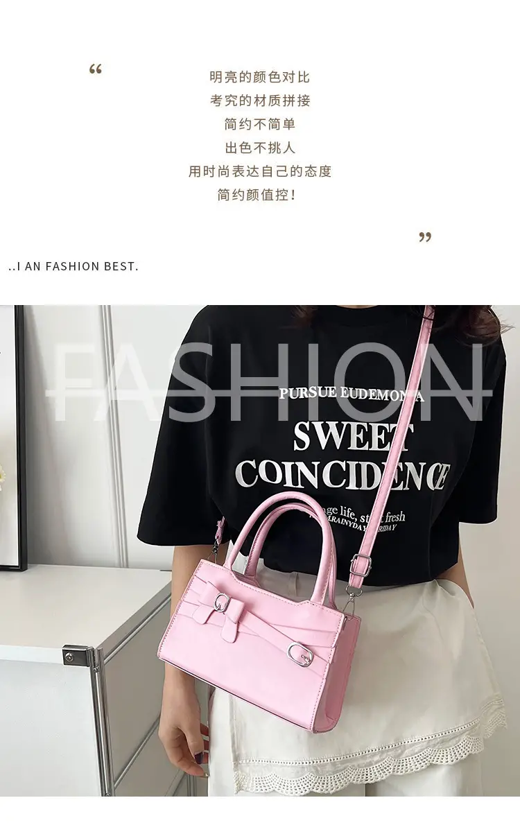 Pink Crossbody Bag for Women 2025 Trendy Textured Small — feature 2