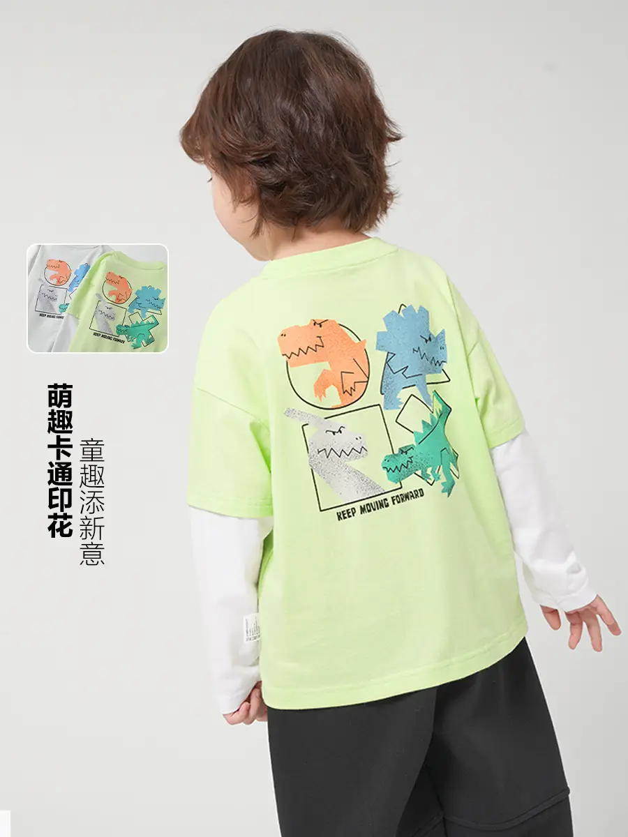 Boys Cotton Cartoon T-Shirts Set of 3 - Image 4