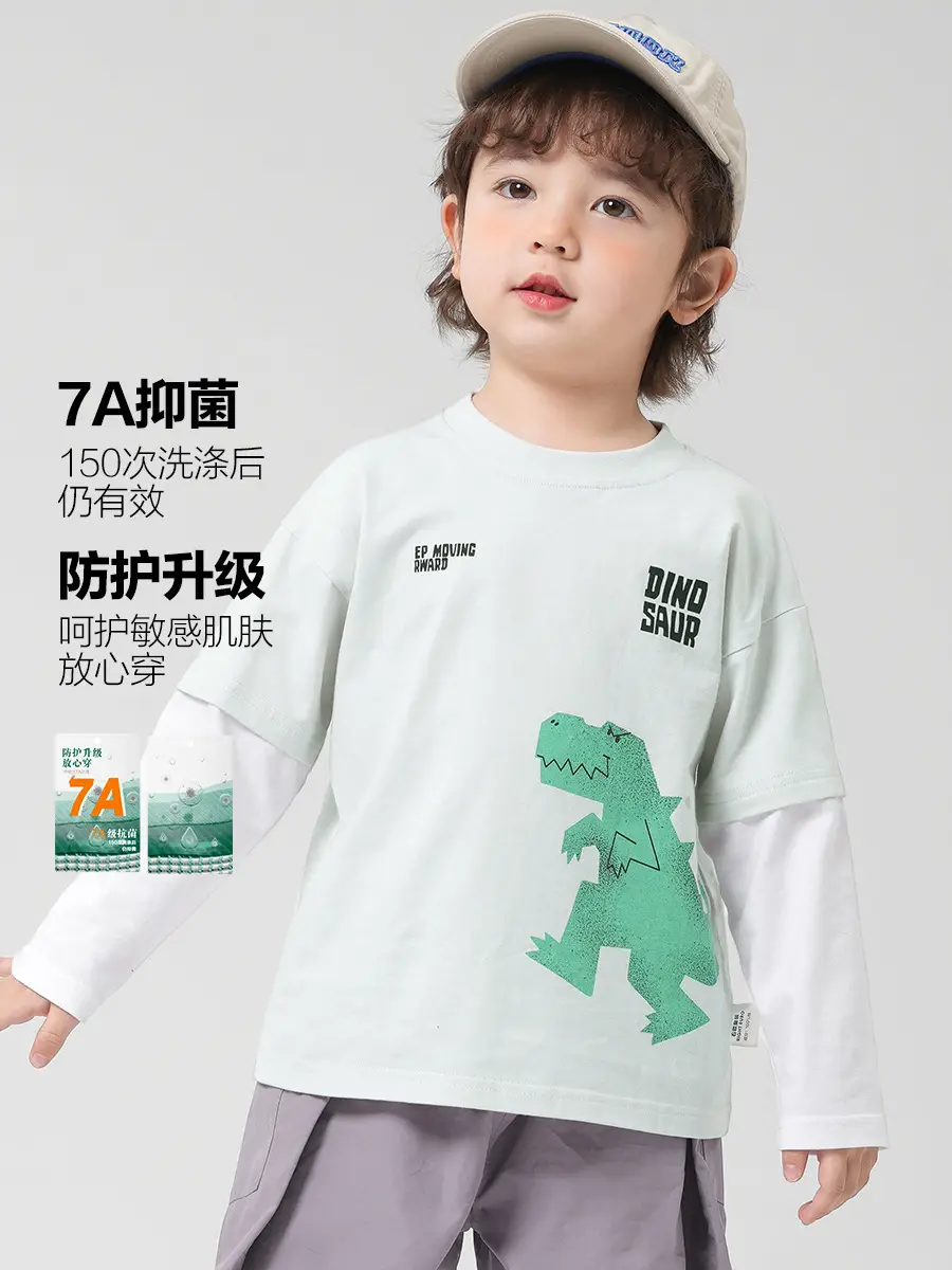 Boys Cotton Cartoon T-Shirts Set of 3 - Image 5