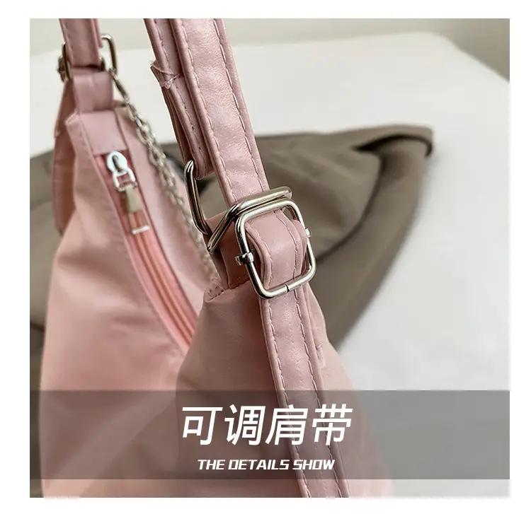 Pink Pearl Chain Shoulder Bag for Women Large Capacity — feature 8