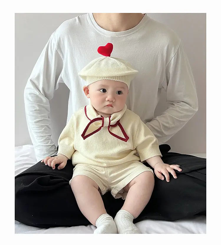 Baby Tie Western Knit T-Shirt Cream 2025 — feature 13