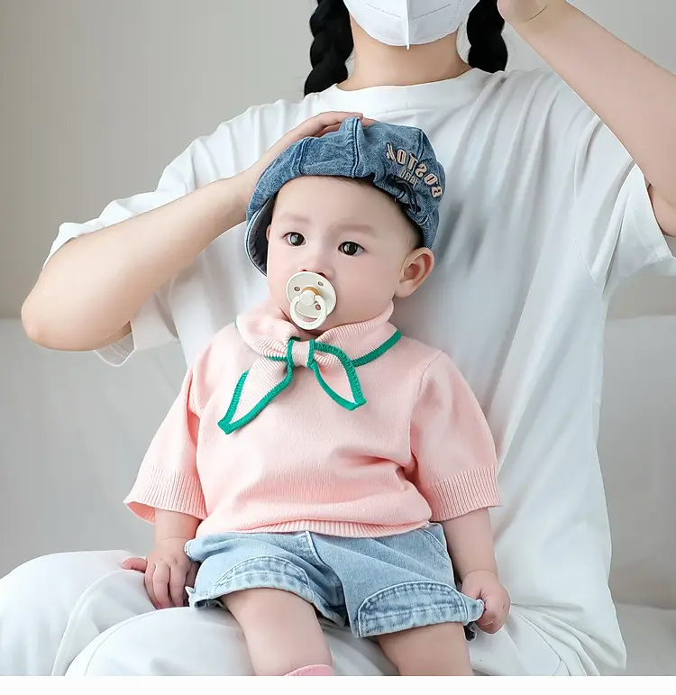 Baby Tie Western Knit T-Shirt Cream 2025 — feature 3