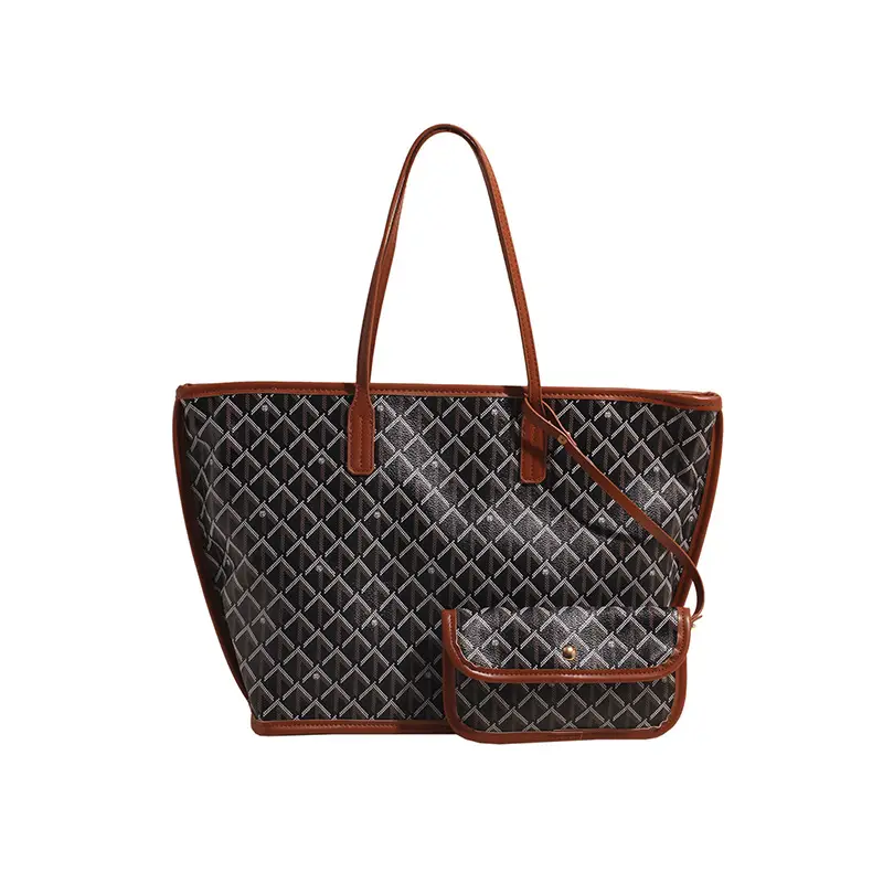 Trendy Black Quilted Women's Multi-Piece Handbag Set - Image 8