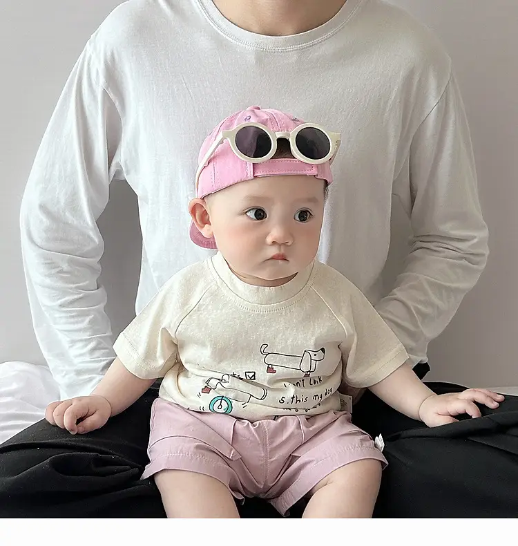 Baby Cotton Cartoon T-Shirt White Short Sleeve — feature 12