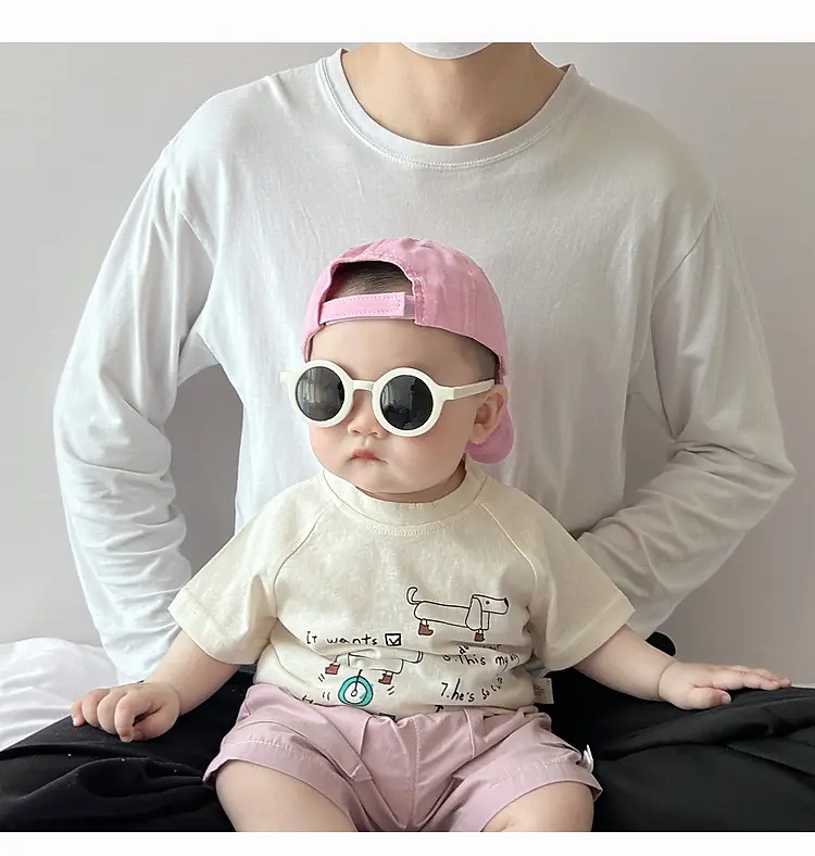 Baby Cotton Cartoon T-Shirt White Short Sleeve — feature 15